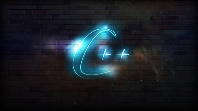 C++ Logo on Brick Wall