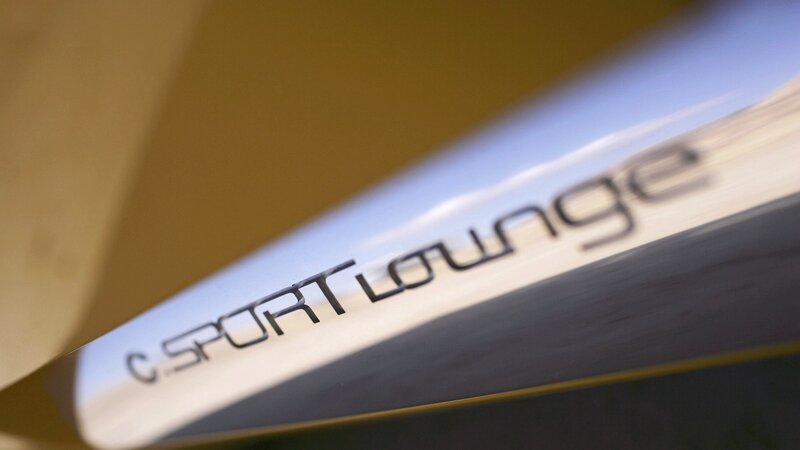 C Sport Lounge text on vehicle