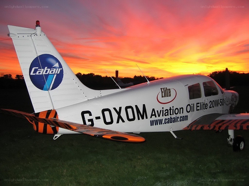Cabair plane at sunset