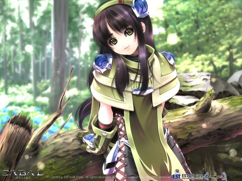 Cabal Online character in forest