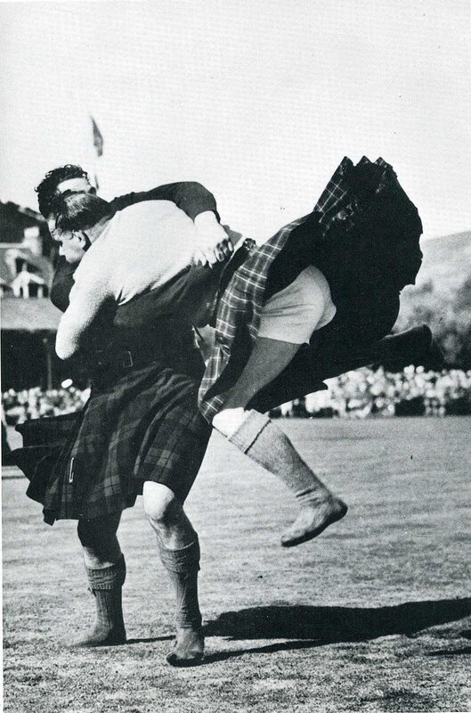 Caber toss competition