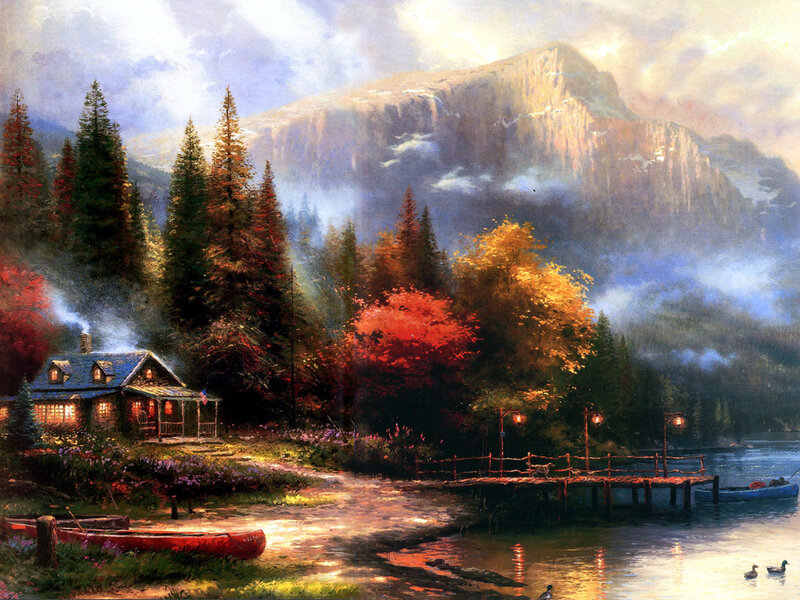 Cabin by a Lake