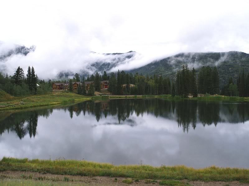 Cabin by Lake — Green