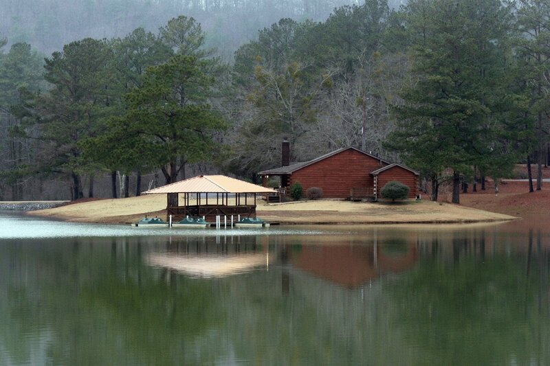 Cabin by the lake with dock