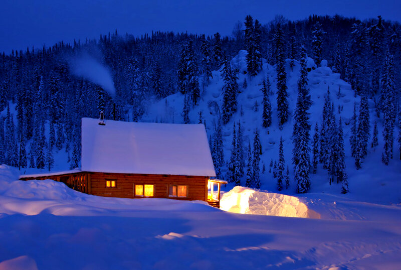 Cabin in Snow