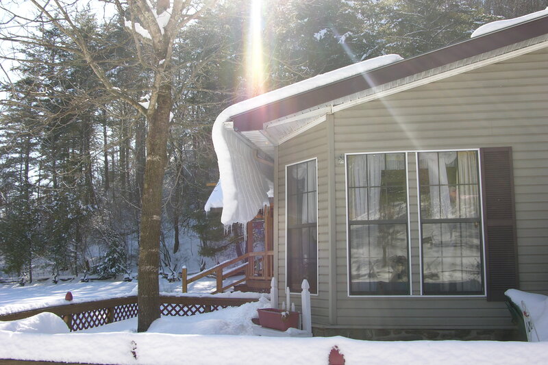 Cabin in Winter — White, Serene