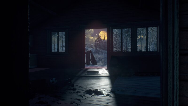 Cabin Interior at Night — Black