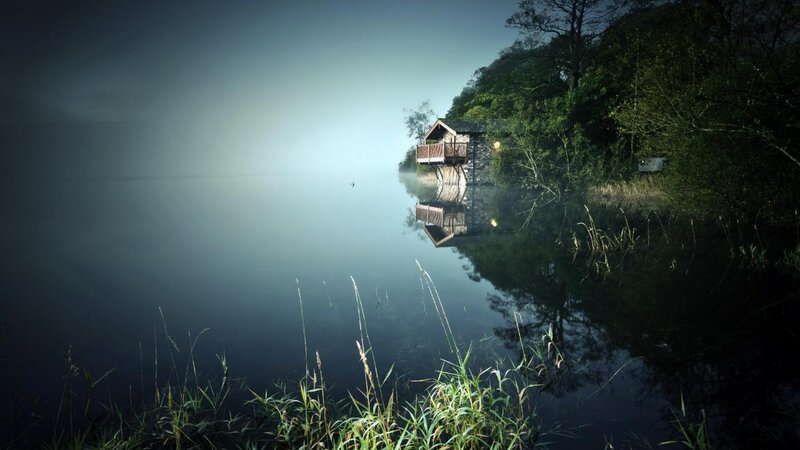 Cabin on a Lake — Green