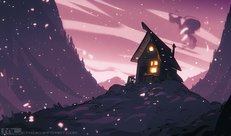 Cabin on a Mountain