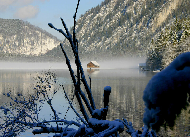 Cabin on Lake — Blue