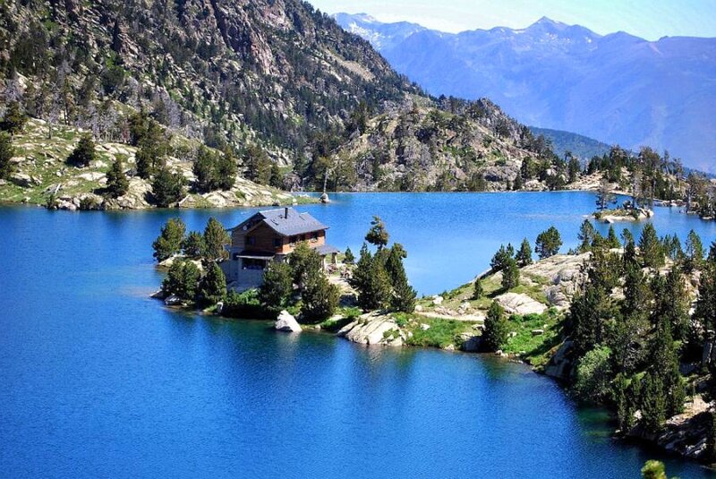 Cabin on Lake Island