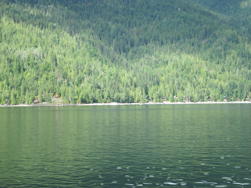 Cabin on Lake Shore — Green