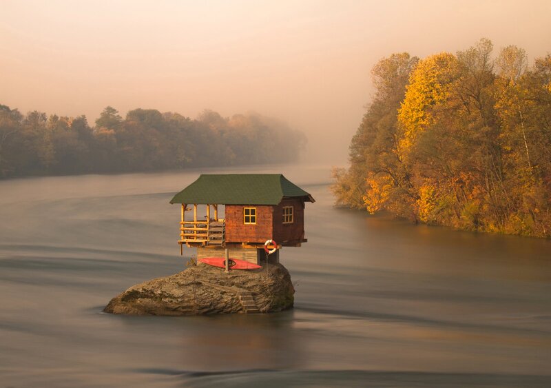 Cabin on Rock Island