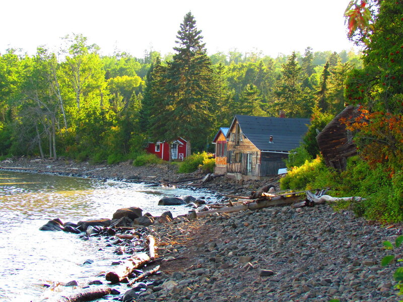 Cabin on Rocky Shore