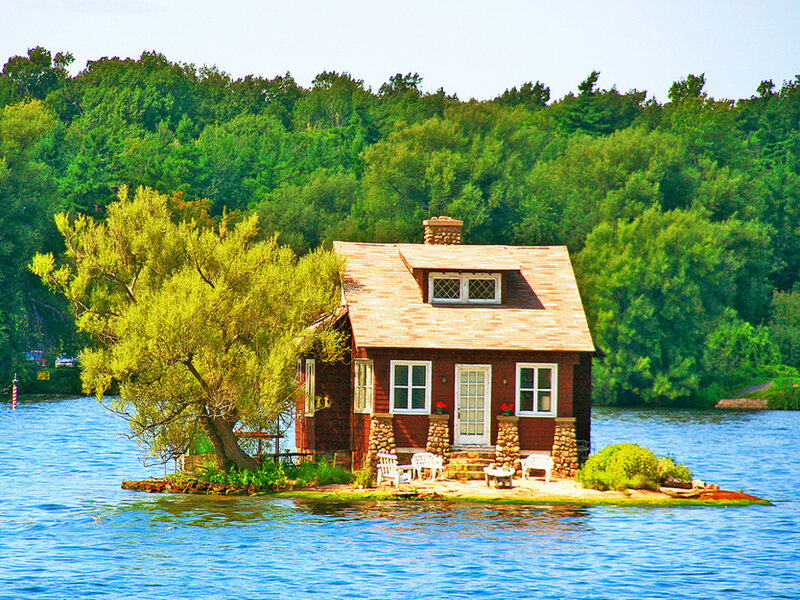 Cabin on Small Island