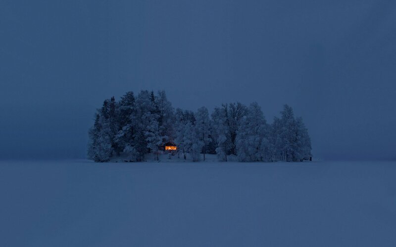 Cabin on Snowy Island