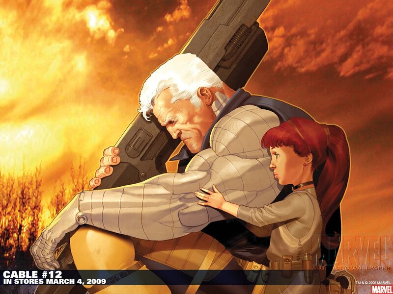 Cable and a girl in action