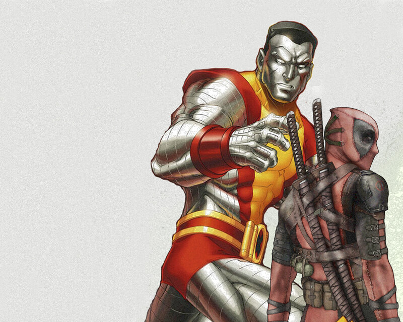 Cable and Deadpool standing together