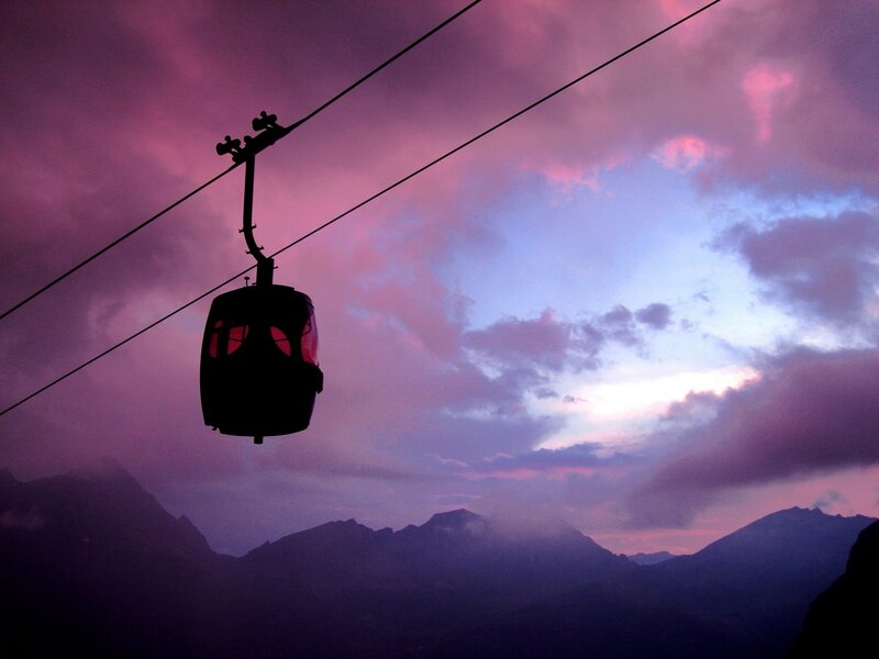 Cable Car in Sky