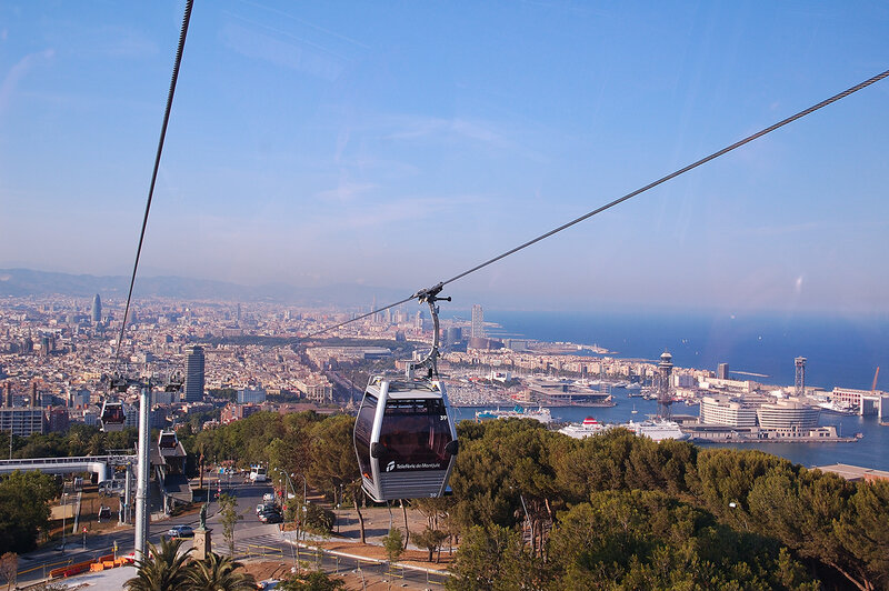 Cable Car over City