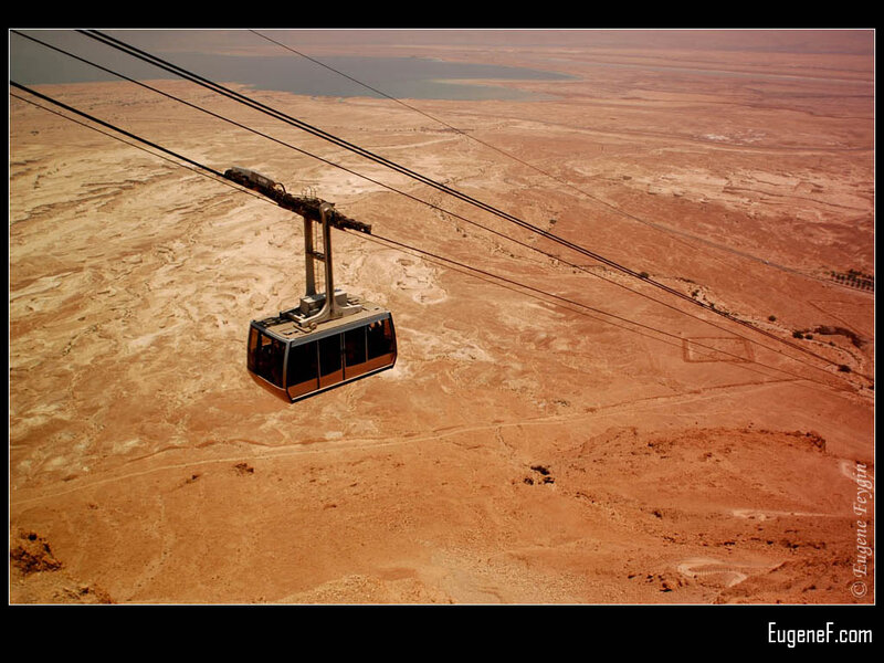 Cable Car over Desert