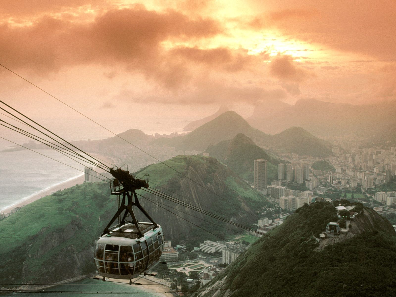 Cable car over Rio de Janeiro