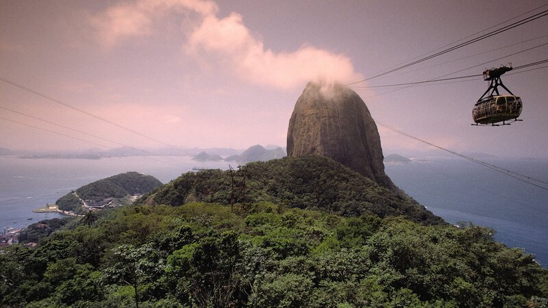 Cable Car over Rock