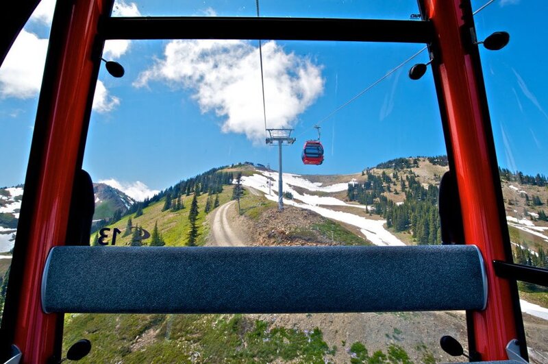 Cable Car View of Mountain