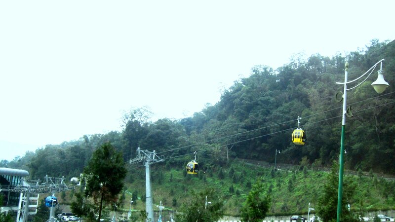 Cable Cars on a Hill