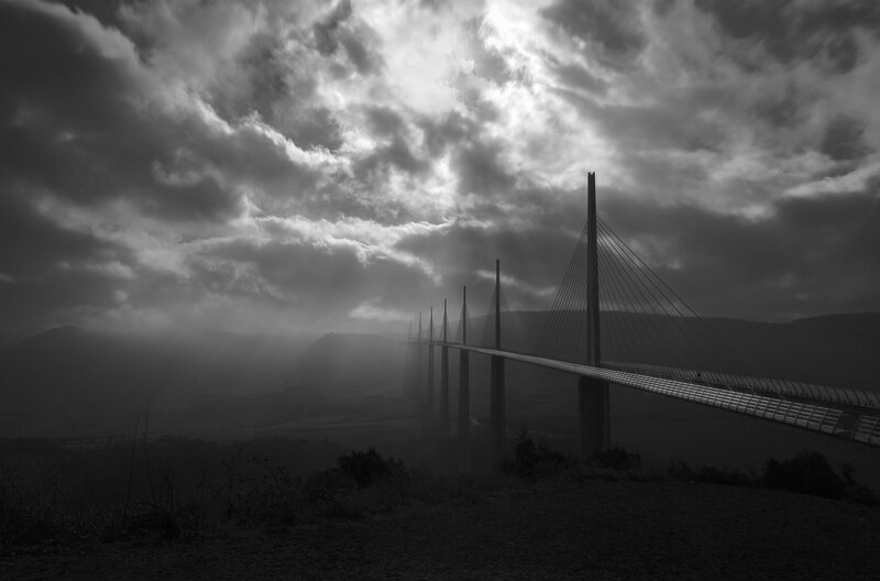 Cable-stayed Bridge — Black