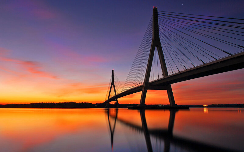 Cable-stayed Bridge — Orange