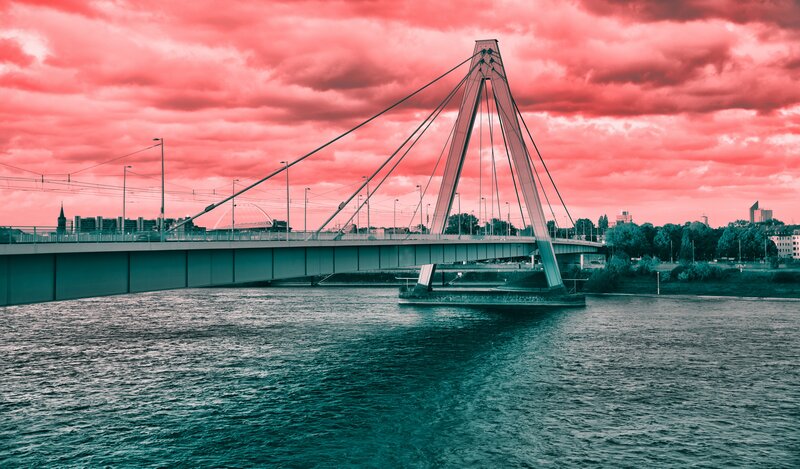 Cable-stayed Bridge — Red