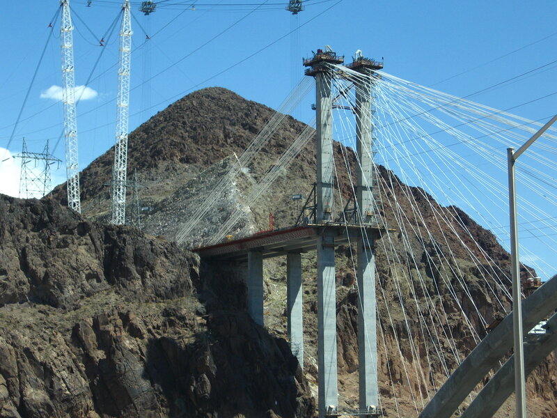 Cable-stayed Bridge under Construction — Blue