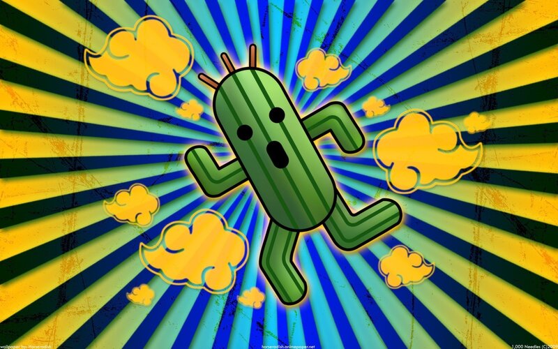 cactus character in action