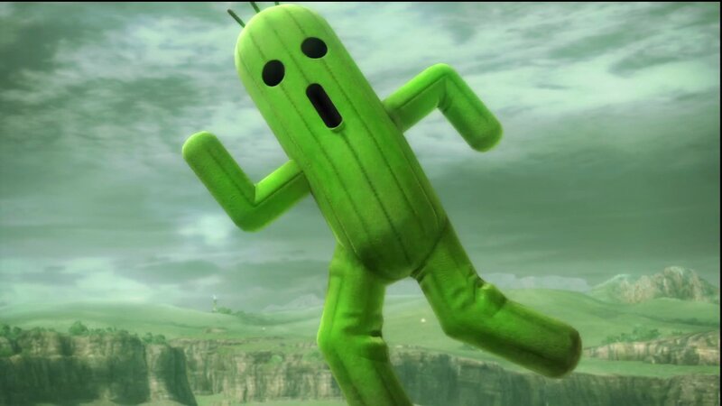 cactus character running