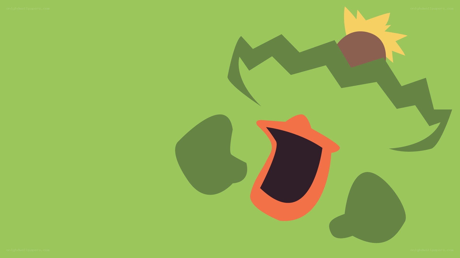 Cactus character with sunflower