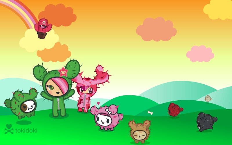 Cactus Characters in Field