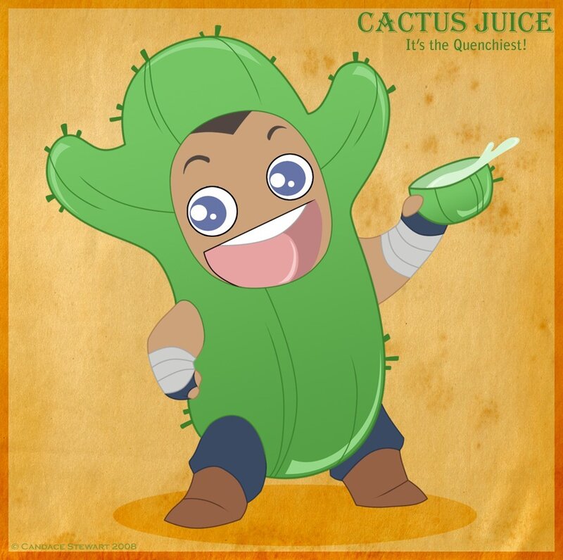 Cactus-costumed Character
