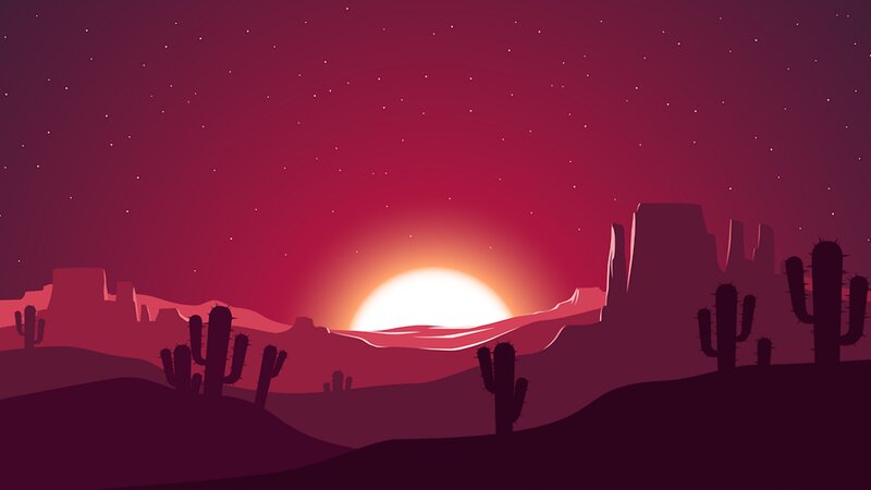 Cactus Desert Landscape