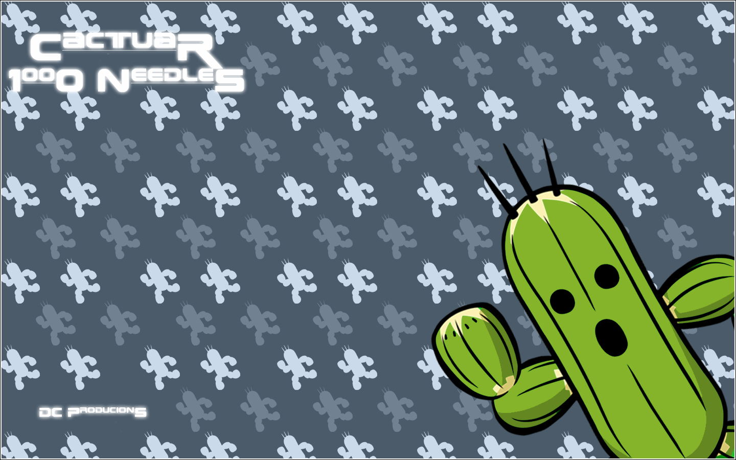 Cactus with needles wallpaper