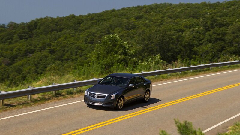 Cadillac ATS on a winding road