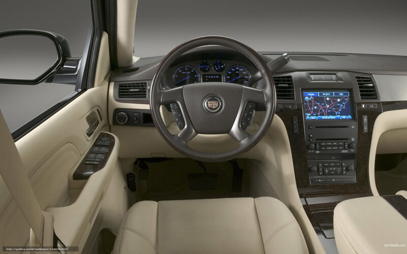 Cadillac Car Interior — Beige, Neutral, Photograph