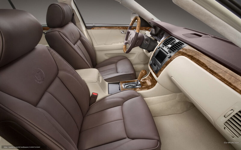 Cadillac Car Interior — Brown