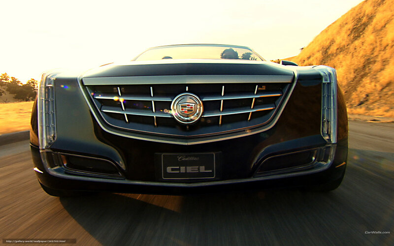 Cadillac Ciel Concept Car — Black, Dramatic, Sunset