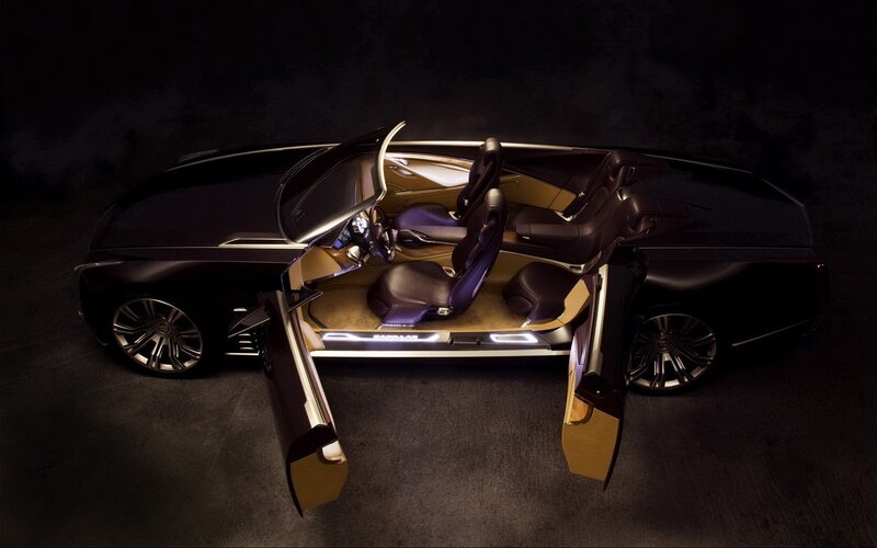 Cadillac Concept Car — Black, Dramatic, Night, Photograph