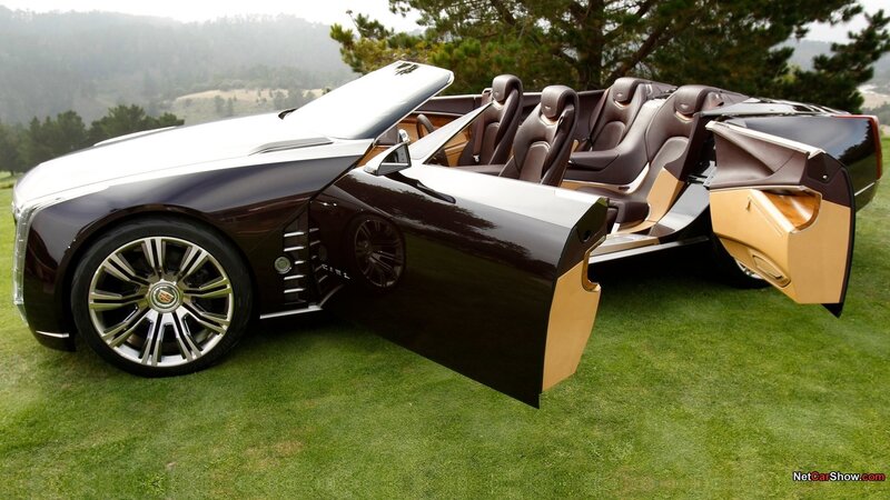 Cadillac Concept Car — Black, Serene, Afternoon, Photograph, Grass