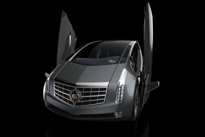 Cadillac Concept Car — Gray, Dramatic
