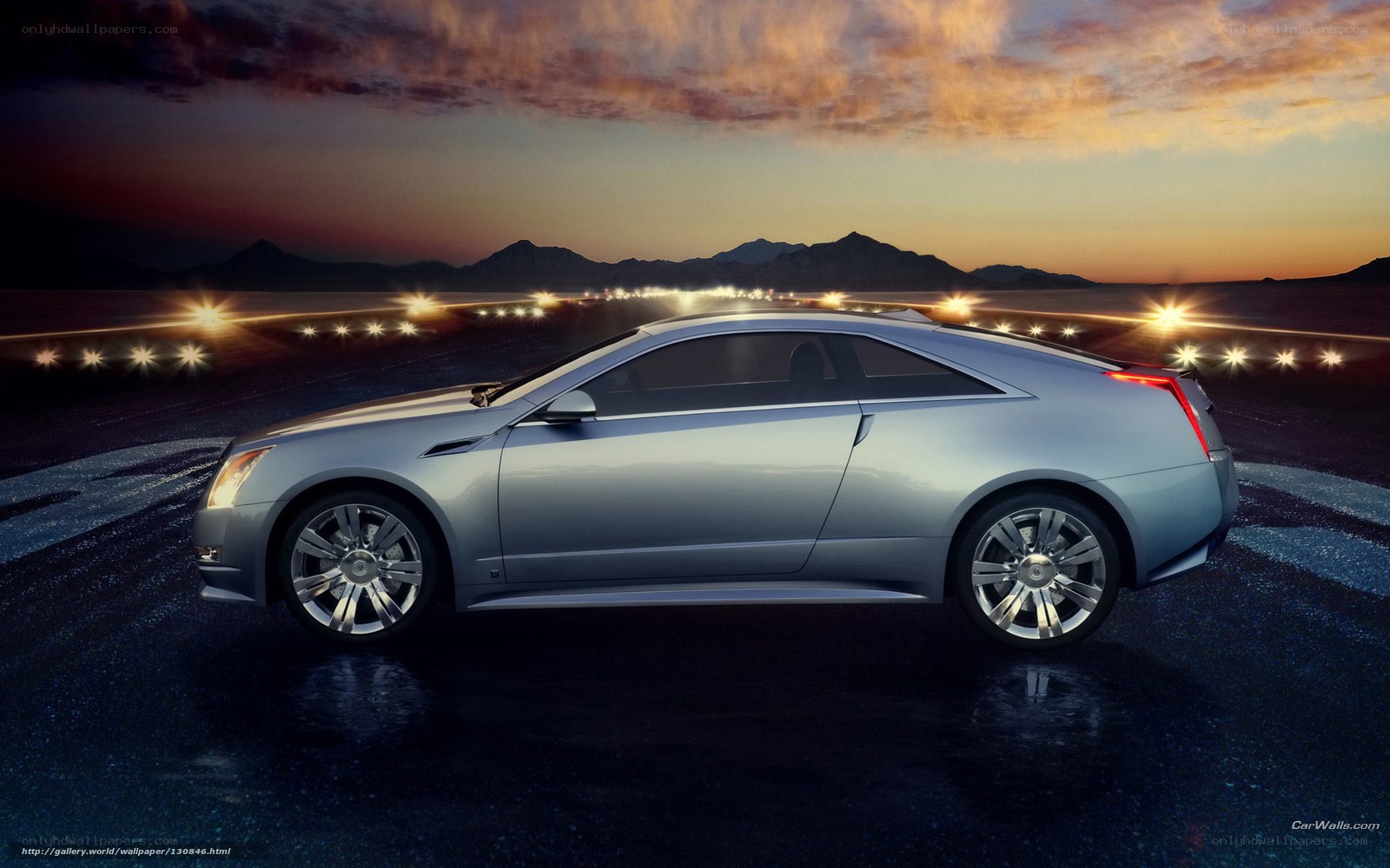 Cadillac CTS Coupe at dusk
