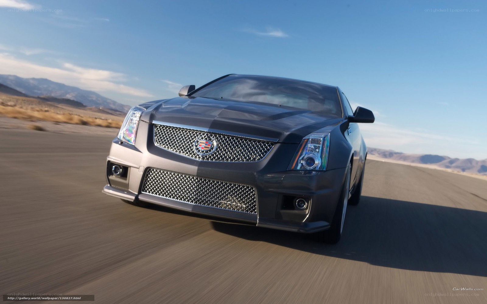Cadillac CTS-V in desert