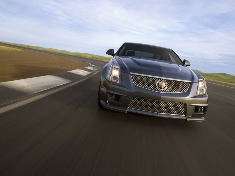 Cadillac CTS-V on a racetrack